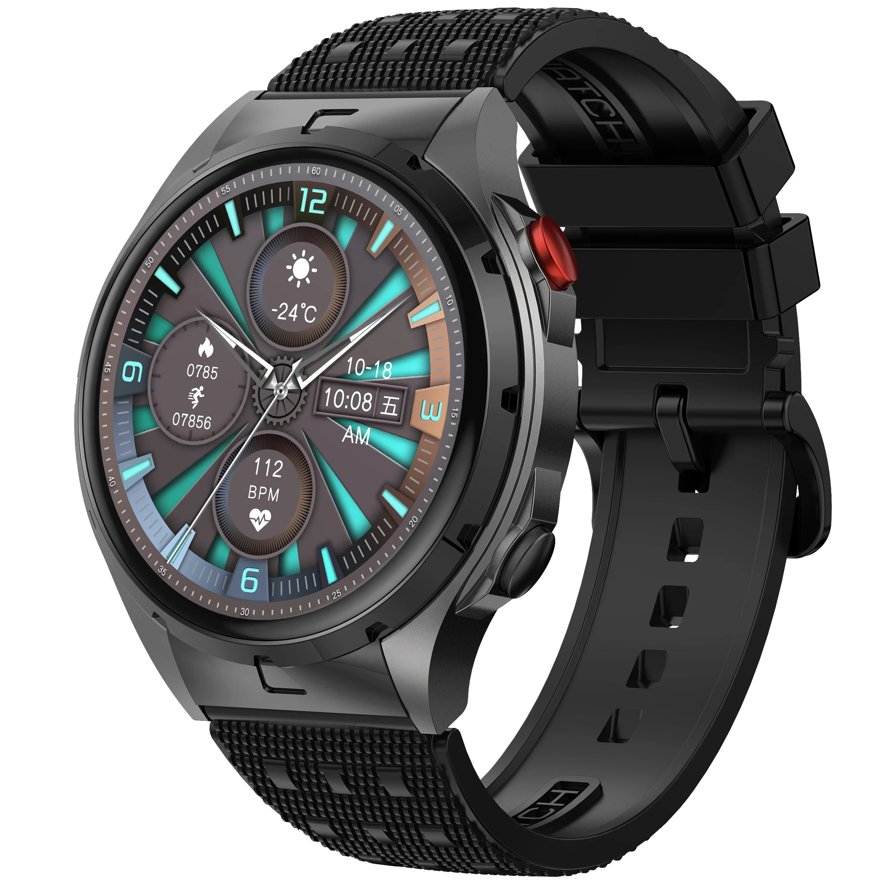 VALDUS 1,43 pulgadas pantalla AMOLED doble Bluetooth Chip llamada Smartwatch compatible con prueba de estrés NFC VS47 PRO reloj inteligente de moda