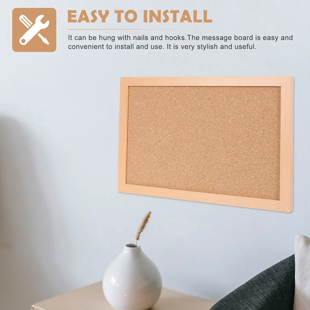Thumbtack Board Cork Message Display Corkboard -mounted Memorandum Bulletin Notice