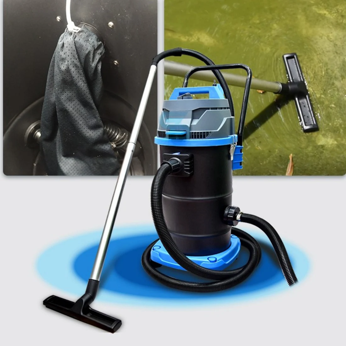 Vacuum Sewage Machine Swimming Pool Underwater Vacuum Cleaner Pond Bottom Cleaning Sludge Pump