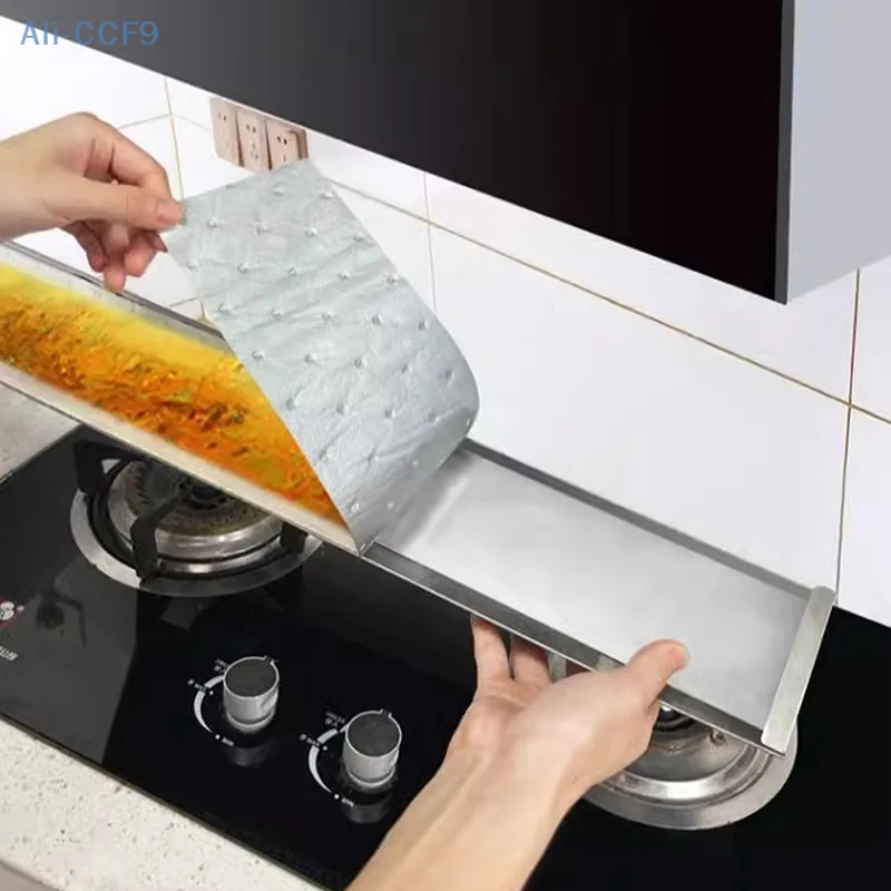 Kitchen Range Hood Absorbent Cotton Paper Disposable Grease Filter Oil-absorbing Paper Kitchen Ventilator Suction Paper 10pcs