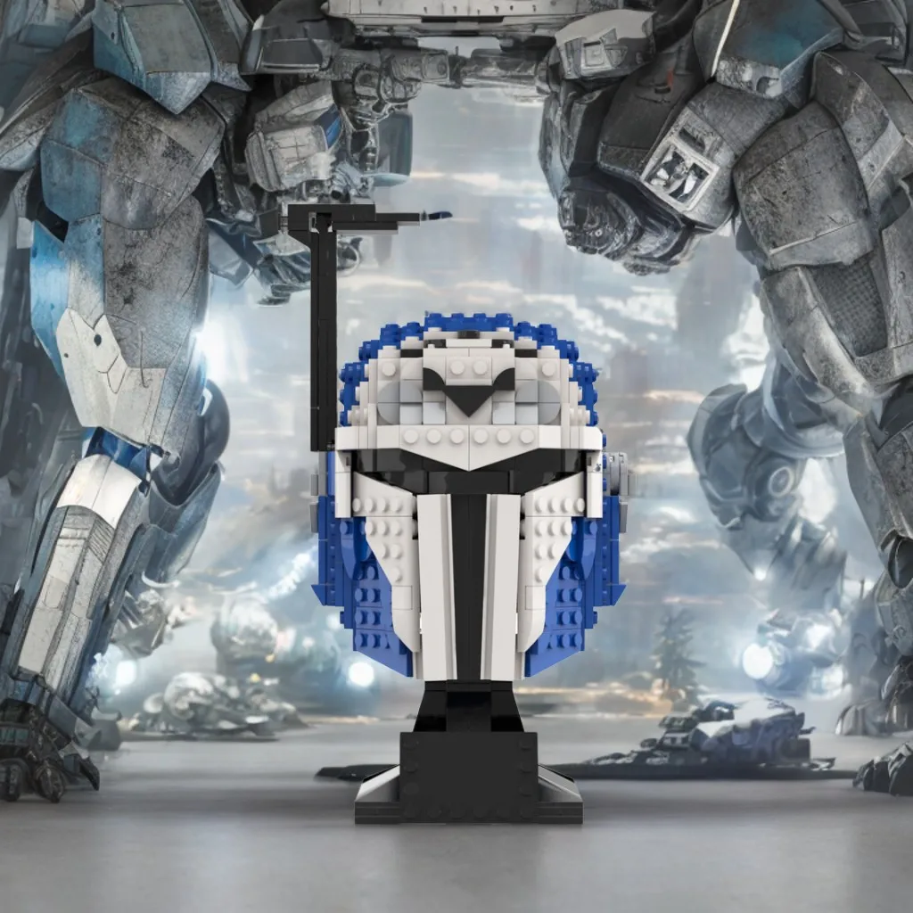 

569PCS MOC Space Battle Bo Katan Kryze Helmet Collection Model DIY Creative Ideas Building Blocks Birthday Gift Display Decor