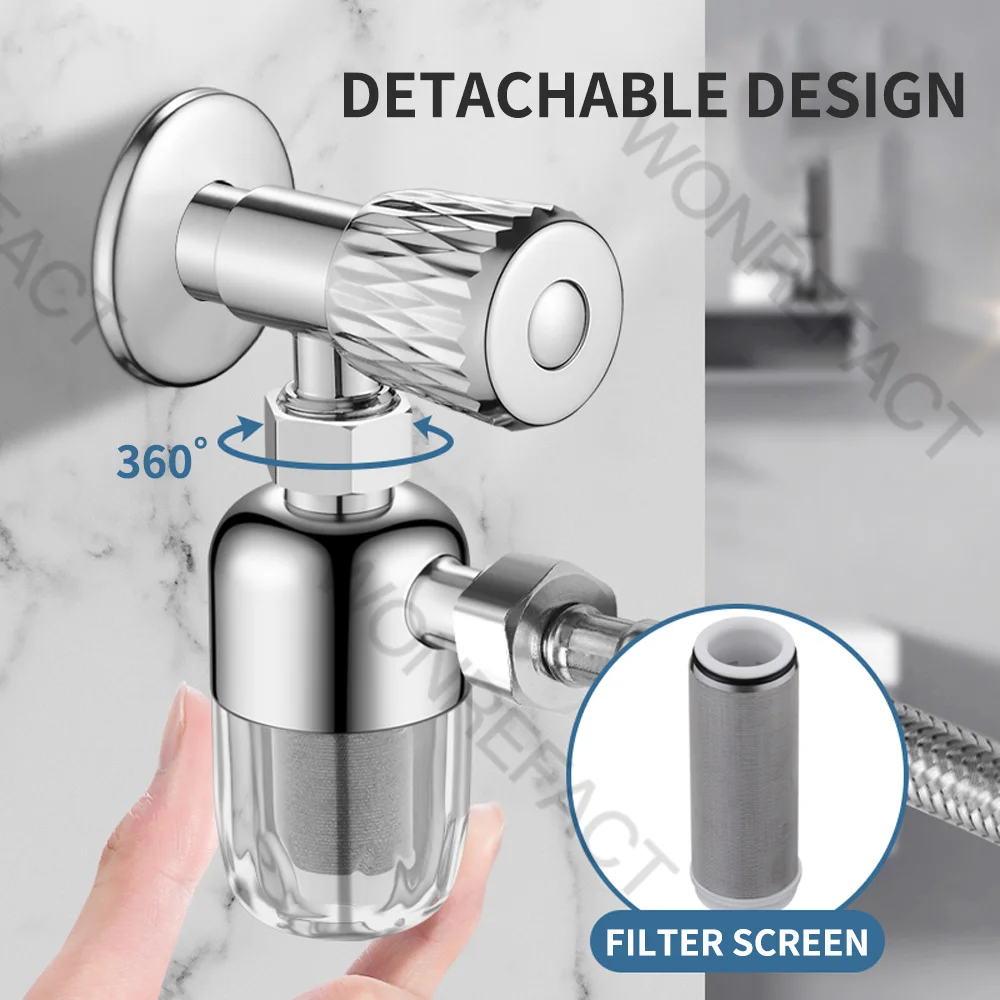 Washing Machine Effluent Purifier Front Filter Bathroom Kitchen Brass Universal Faucet Sediment Filter Water Heater Front Filter