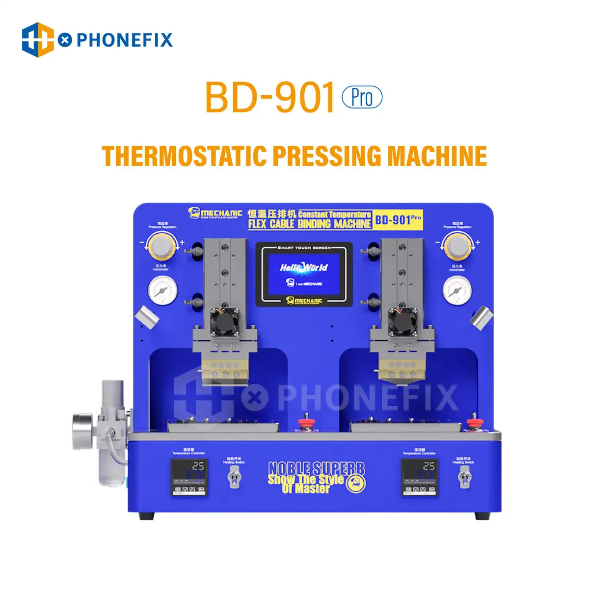 Meccanico BD-901 Pro termostatico Flex Cable Bonding Machine doppia stazione di pressatura per telefono cellulare LCD cablaggio premendo riparazione