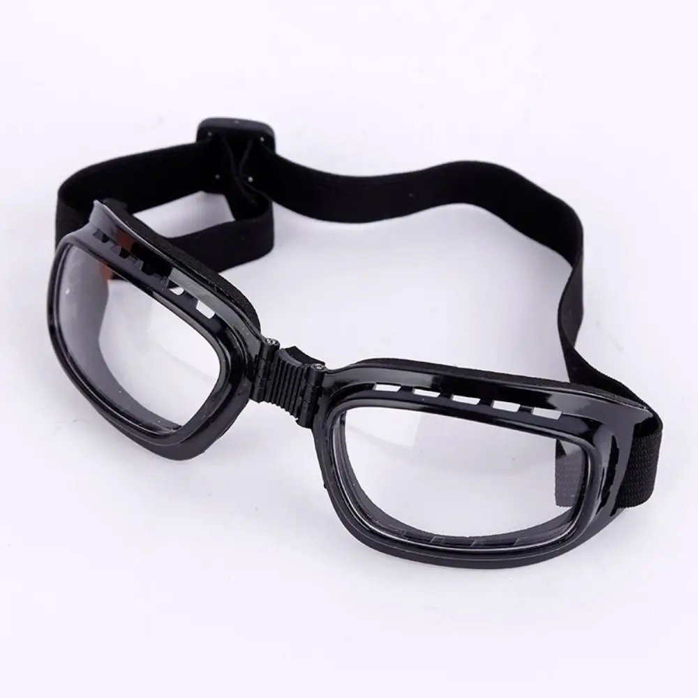 Sports Goggles Windproof Cycling Glasses Vintage Foldable Snowboard Goggles Adjustable UV Protection Motorcycle Glasses Cycling