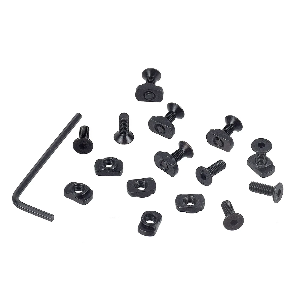 M-LOK/Keymod/MOE المسمار وقضبان الجوز 12.9 الصف M4 M5 الجوز 12 مللي متر مزيج 10 مللي متر 10 قطعة مجموعة لملحقات أقسام MLOK