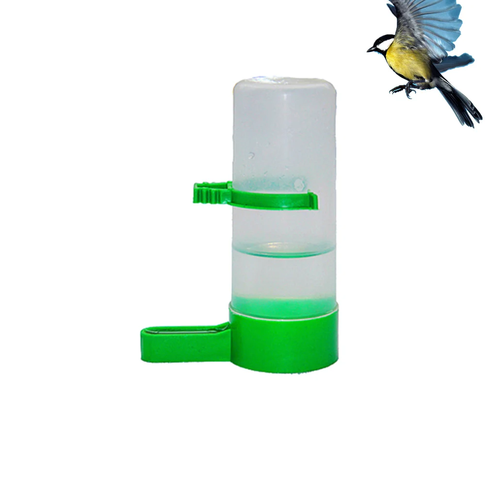 

Bird Waterer Feeder Durable Plastic Easy Add Water No Mess Suitable Small Bird Parrot Aviary Budgie Cockatiel Peony Pet Supplies
