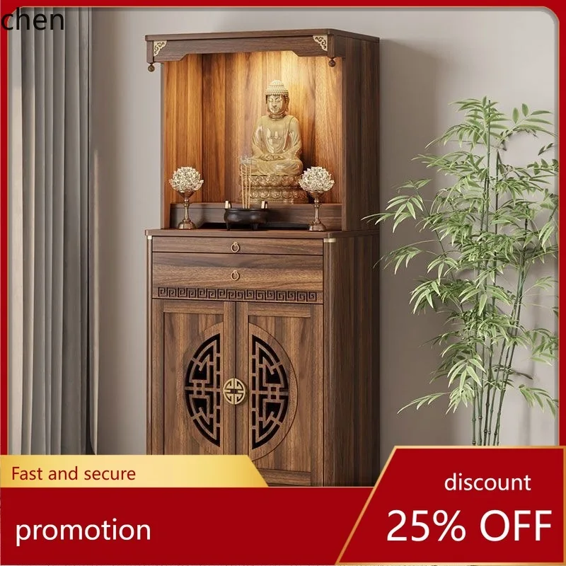 

HXL Altar Buddha Cabinet Solid Wood Incense Table Fairy Altar Home Buddha Table