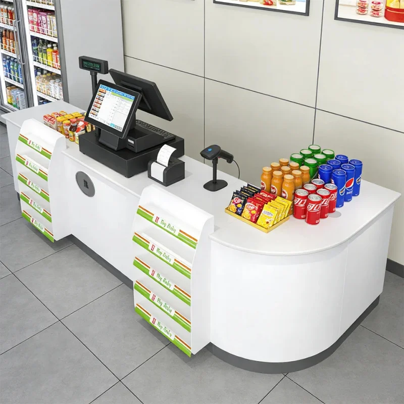 custom.King Display Metal Supermarket Rack Light Duty Quick Installation Soft-Shaped Corner Display Storage Are