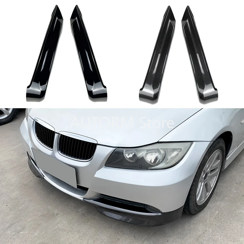 

Car Front Bumper Side Splitter Cover Fog Lamp Intake Spoiler Lip 2005-2008 For BMW 3 Series E90 E91 320i 330i Sedan Base Model