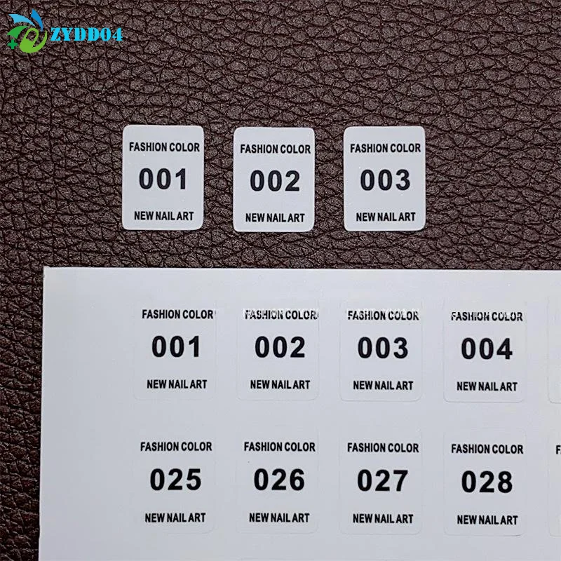 ●1 sheet White Number Sticker Label For Nail Polish Color Gel Varnish Marking Digital Label Sticker Manicure Tool , N1-240