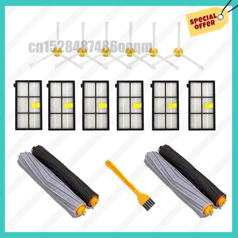 -ABJZ Filter HEPA Sikat Seperti Yang Ditunjukkan Suku Cadang Penyedot Debu untuk Irobot Roomba 980 990 900 896 886 870 865 866 800 Kit Aksesori