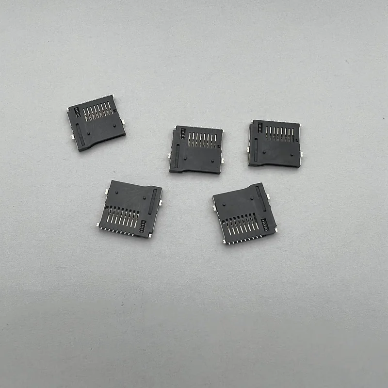 10PCS SD Card Socket Adapter Automatic PCB Connector SD card slot connectors,TF card deck, fit for phone, tablet, Vehicle Naviga