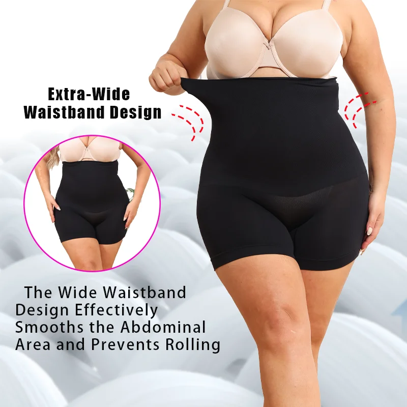 Women Plus Size Shapewear High Waist Tummy Control Panties Obesity Corset Body Shaper Slimming Butt Lifter Shaping Shorts