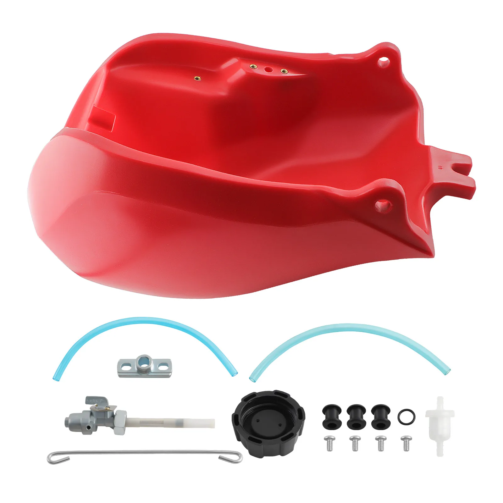 Fuel Tank w/ Petcock & Cap Kit For Honda ATC250ES ATC 250SX Big Red 1985-1987 FT49050