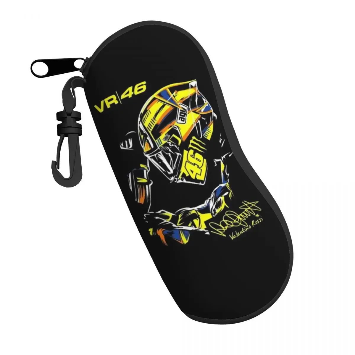 Rossi Motorcycle Racing Eyeglass Glasses Case Women Men Soft Sunglasses Protective Pouch