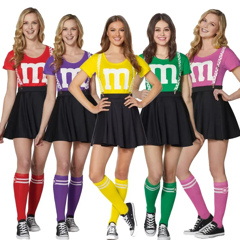 Women Japanese Schoolgirl Cosplay Uniform Girl Sexy Gleeing Cheerleader Costume Set Cheerleading Outfit Halloween Costume Femme