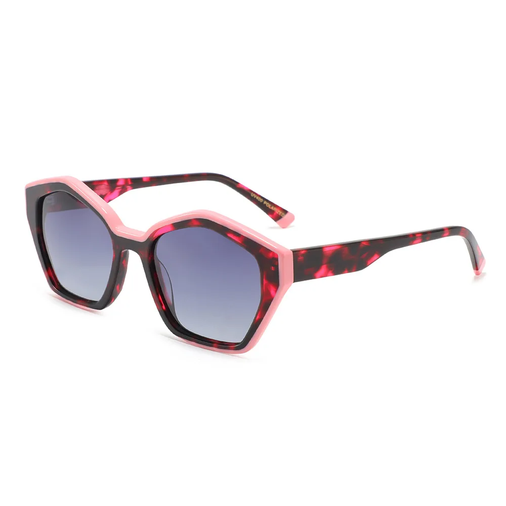 موضة مضلع الاستقطاب النظارات الشمسية النساء الفاخرة العلامة التجارية تصميم الرجال خمر فاسق نظارات شمسية السيدات ظلال الرجعية نظارات UV400