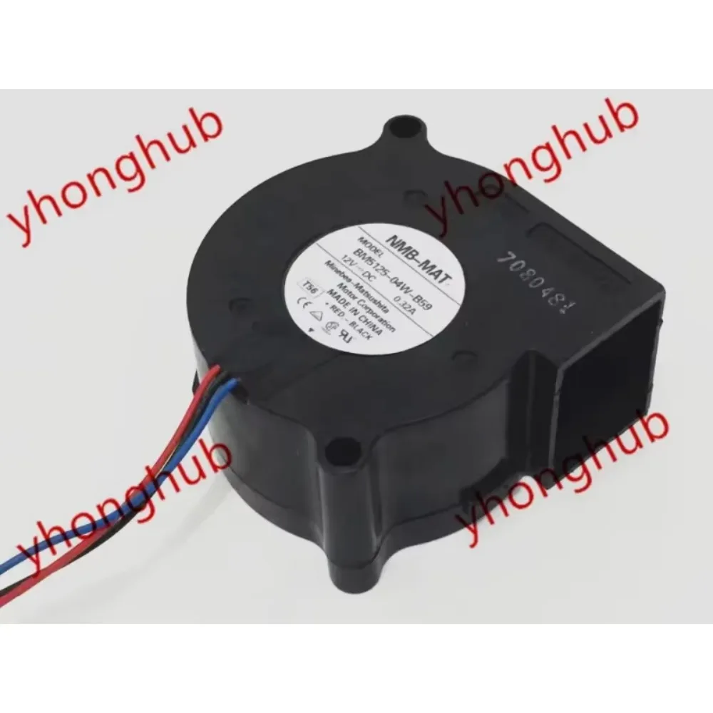 

NMB-MAT BM5125-04W-B59 T56 Square Fan DC 12V 0.32A 50x50x25mm 3-Wire