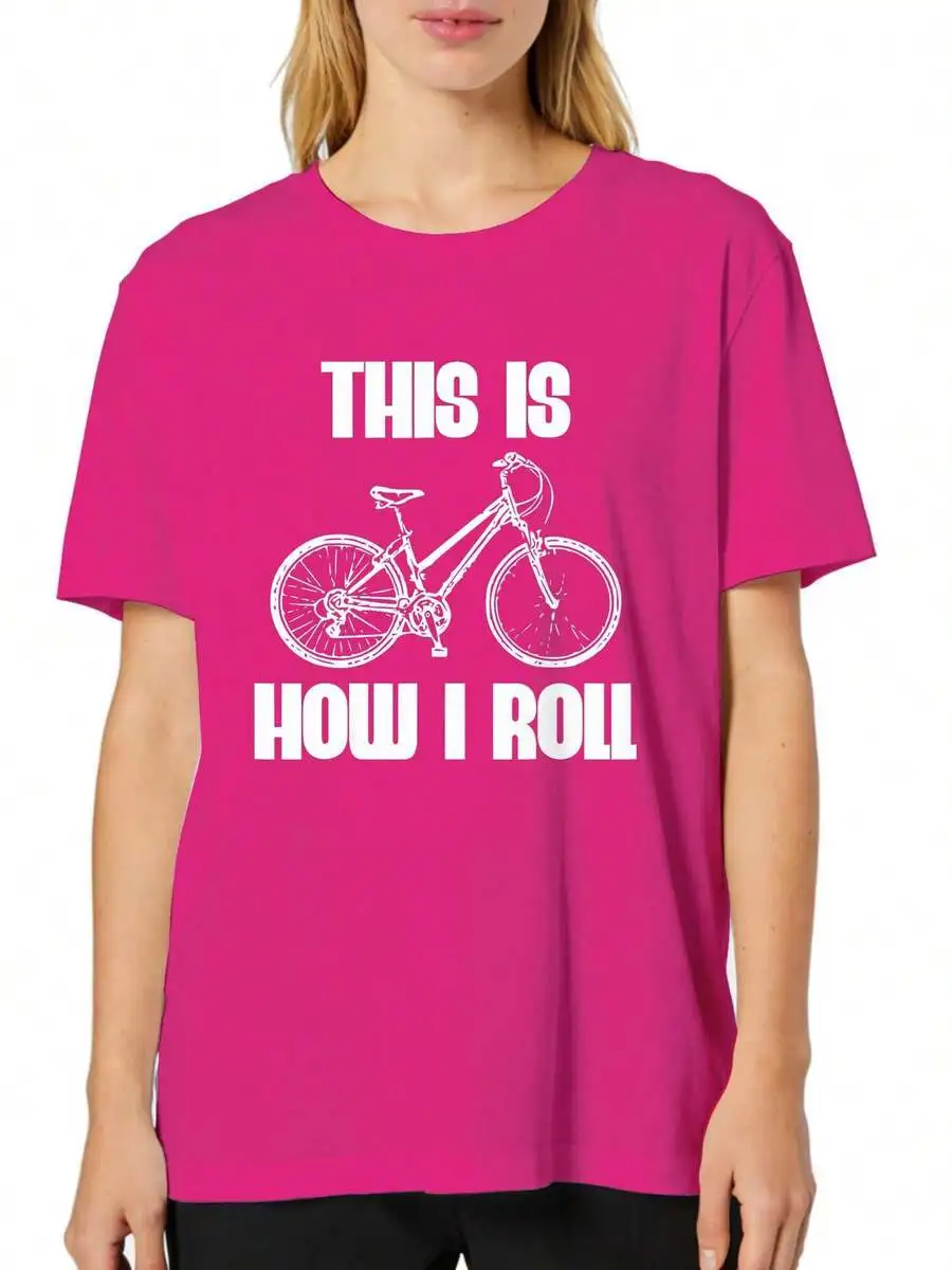 Camiseta de Manga Corta para Mujer con Estampado Artístico en Toda la Superficie, Tela Cómoda, Estilo Primavera-Verano