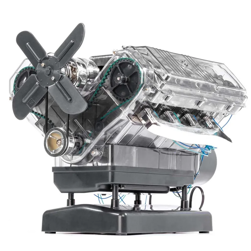 

A45F-Mini V8 Комплект модели двигателя Модель внутреннего сгорания V8 Моделирование двигателя Восьмицилиндровый двигатель может быть активация DIY
