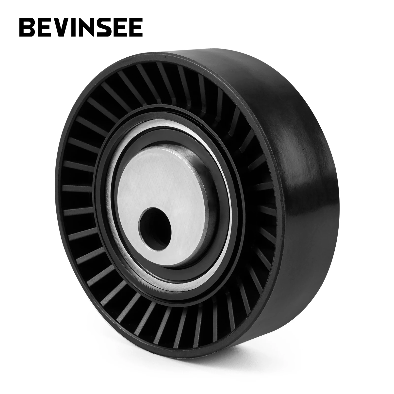 BEVINSEE Drive Belt Tensioner Idler Pulley For BMW E39 E53 E36 E46 325i 328i 525i 528i 530i X5 Z3 Z4 11287841228 11281726181