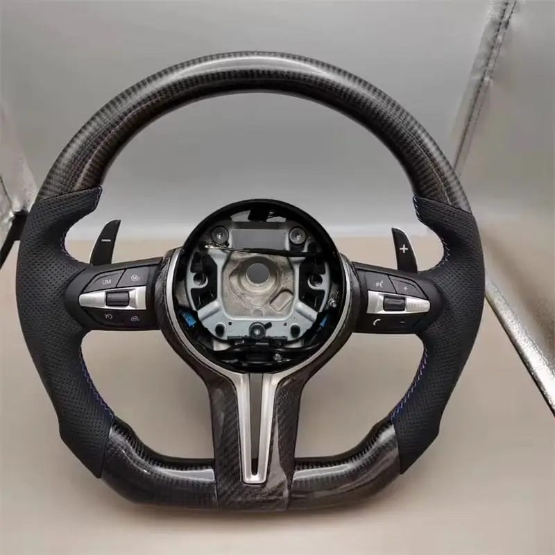 Carbon Fiber Steering Wheel For BMW M2 F87 M3 328M M5 F10 F12 M6 F06 F07 F30 F31 F01 F02 F20 F21 F22 F23 F32 F33 1 3 5 7 Series