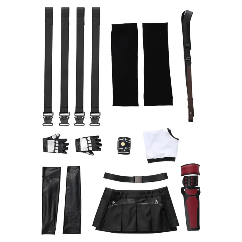 Tifa Lockhart Cosplay Fantasy Perücken Anime Spiel letzte Fantasie Vii Kostüm Verkleidung erwachsene Frauen Cosplay, in der Fantasia Outfits