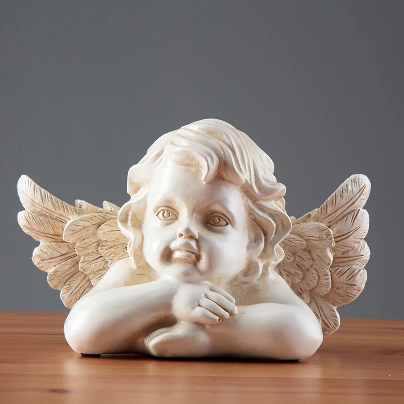 GREEK MYTHOLOGY LITTLE ANGEL LOVE GOD CUPID FIGURINES DECOR/MINI FAIRY GARDEN FOUNTAIN ACCESSORIES KAWAII HOME SCULPTURE STATUE