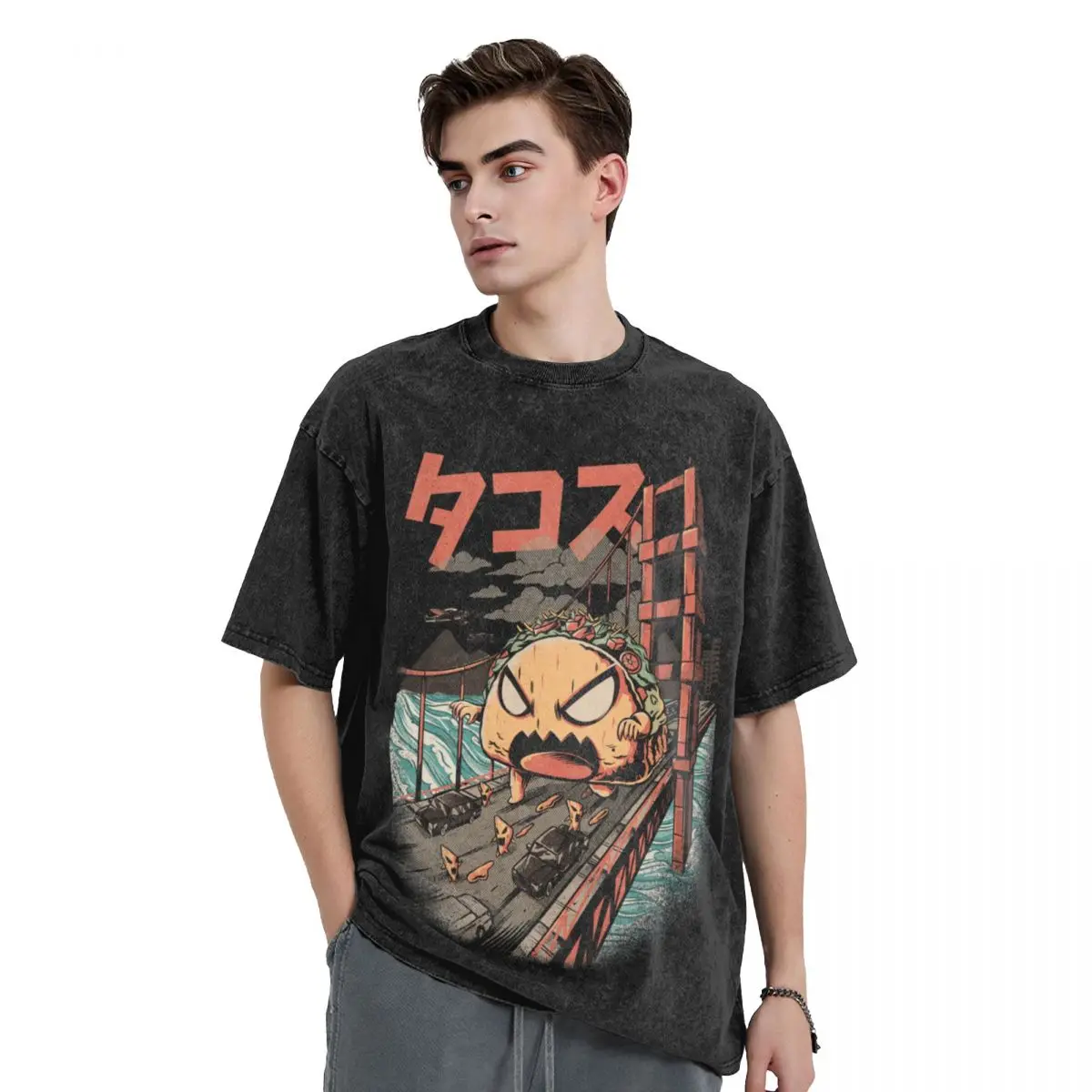 

The Black Takaiju T-Shirt vintage anime shirt vintage t shirts slim fit t shirts for men