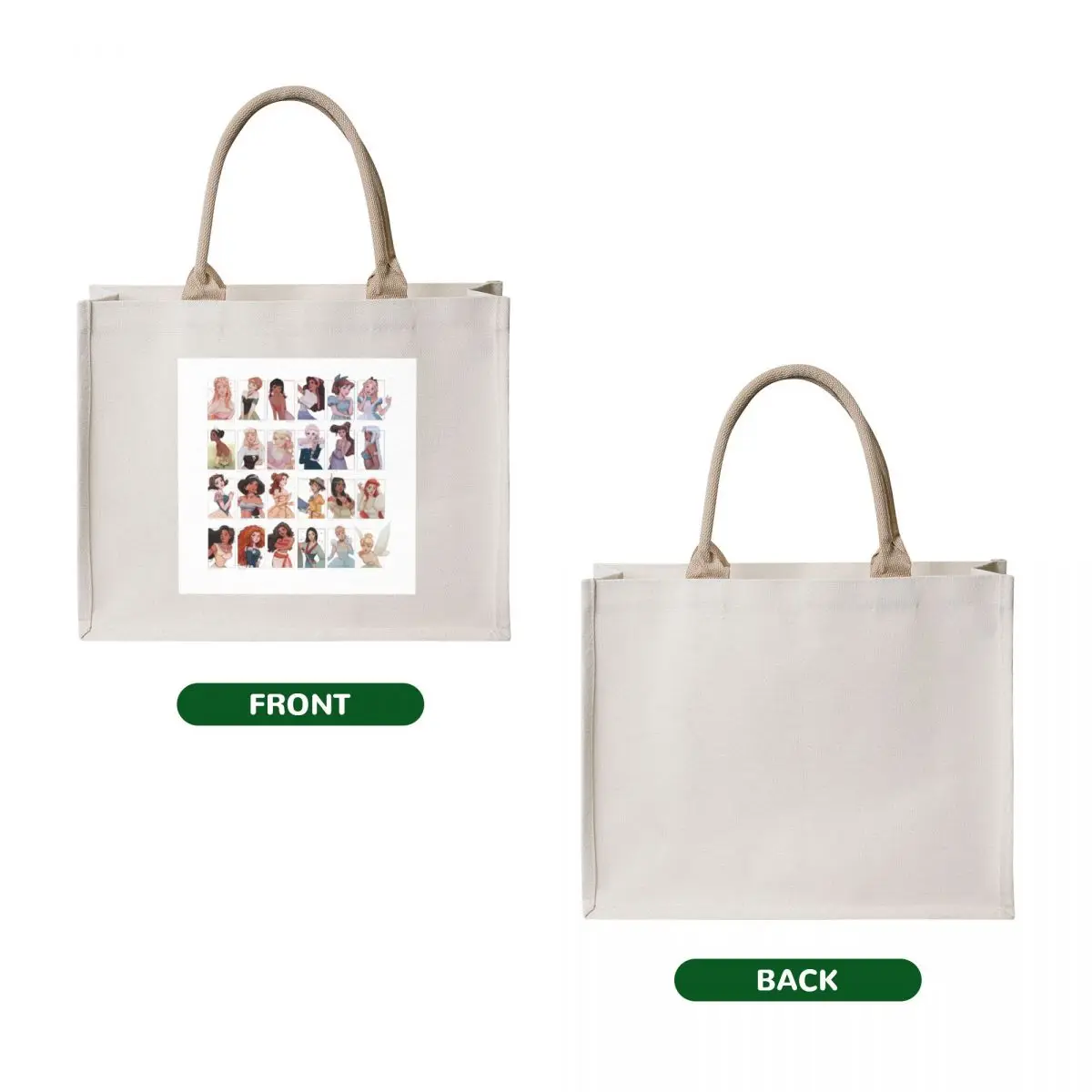 portraits Tote Bag Custom bag Women bags Shopper ecological bags