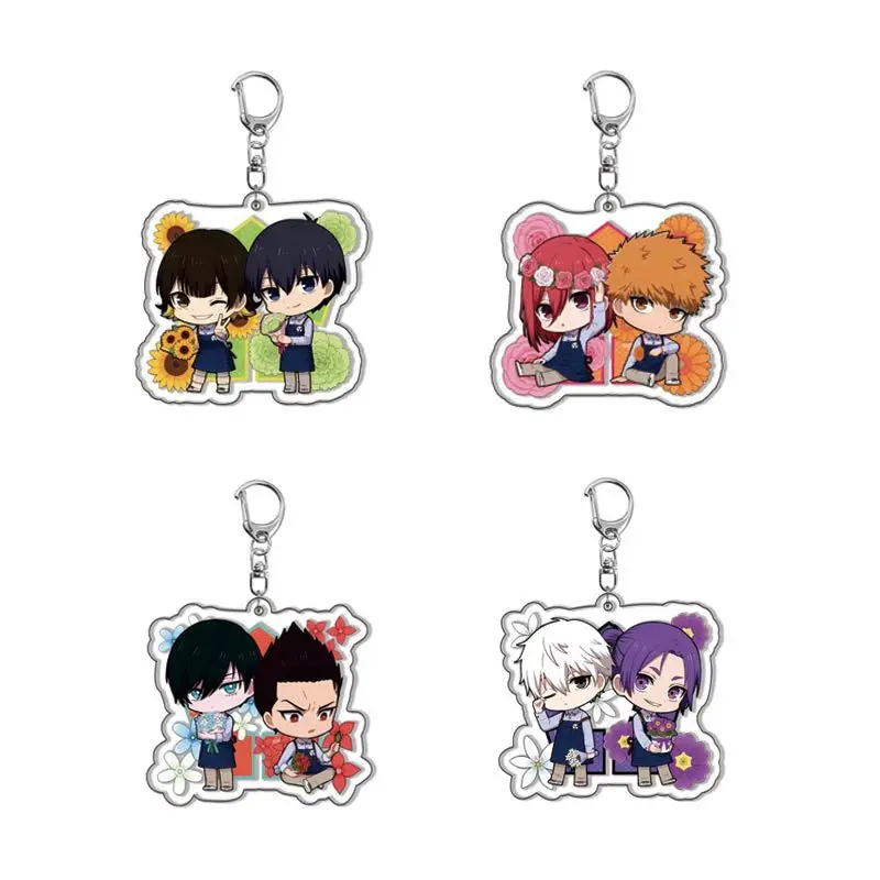 

Hot New Anime Blue Lock Acrylic Keychain Clean World One Bee Music Return National God Refining Transparent Backpack Pendant