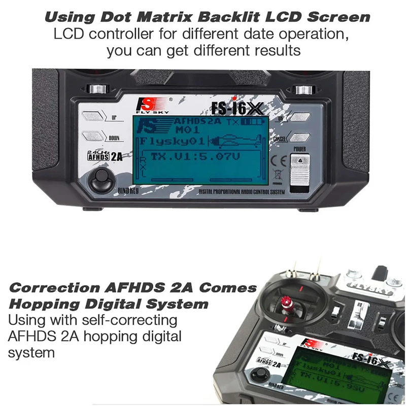 FLYSKY FS-i6X FS I6X 10CH 2.4GHz AFHDS 2A RC送信機（IA6B A8S IA10B
