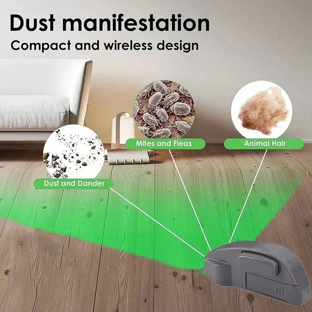 1PC Vacuum Cleaner Dust Display LED Lamp, Detect Microscopic Dust & Invisible Pet Hair Vacuum Cleaner Accessories(No Battery)