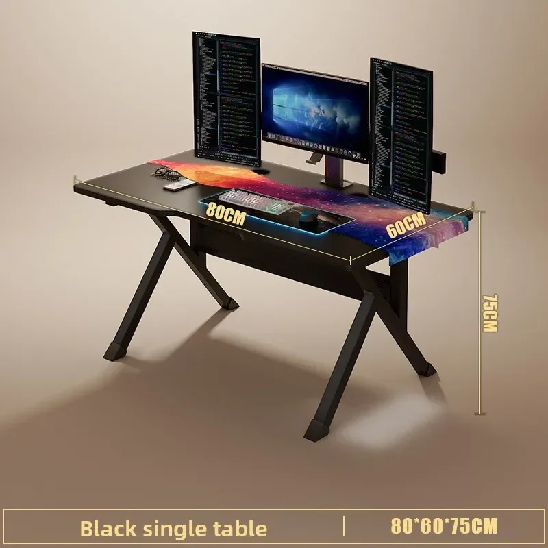 Ergonomic Computer Desk Desktop Home E-sports Table and Chair Bedroom Simple Table Workbench Desk Student Desk Durable