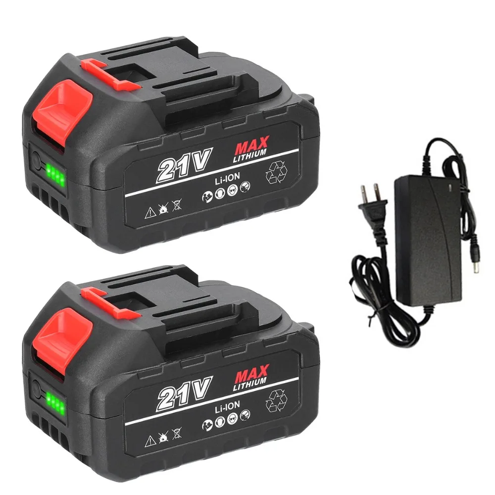 21V Rechargeable Lithium Battery  Electric Power Tool Replacement Battery with Indicator for Makita 21V Tool Replacement Battery