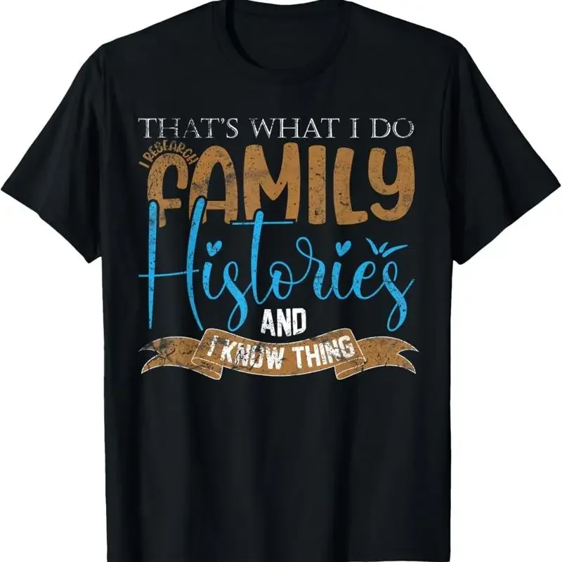 Funny Genealogists Ancestry Cool Dna Tree Family Genealogy T Shirt