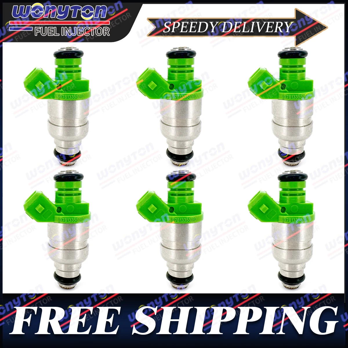 

6pcs Fuel Injectors 078133551 for 1998-2005 Volkswagen Passat 1998-2001 Audi A4 A6 2.8L V6 078133551BB