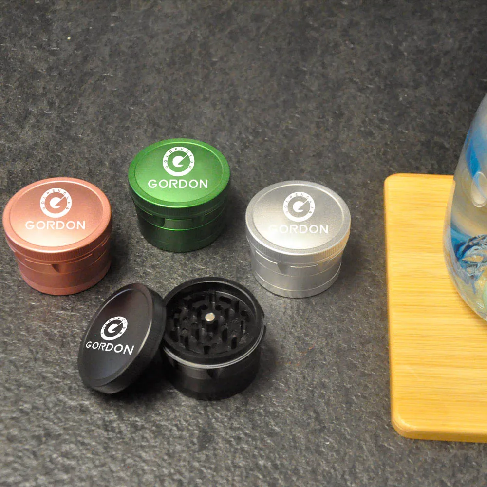 GORDON Aluminum Grinder 63mm 4 Layers Herb Grinder Accessories