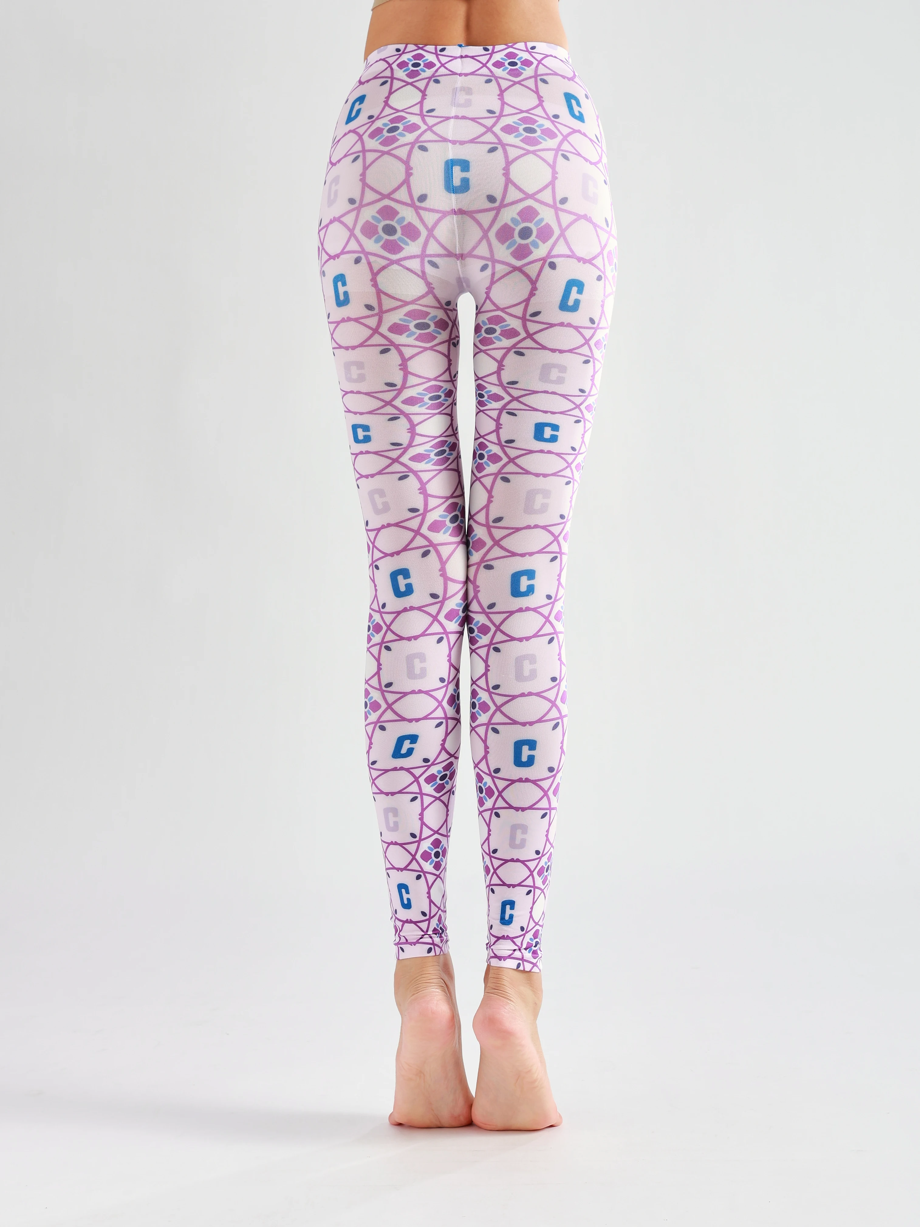 Sahabowi cc words patterns nove pantaloni leggings digitali morbidi opachi per le donne