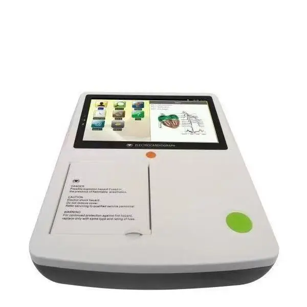 Portable Medical 3-channel ECG Machine 7-inch Color Touchscreen ECG Machine