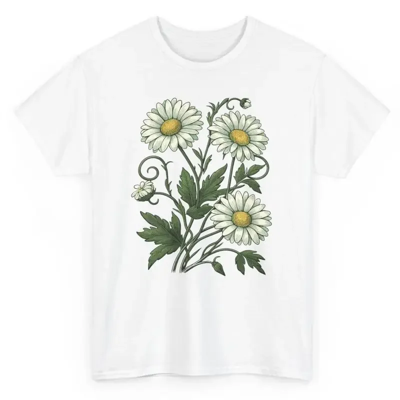 Garden Vintage Daisy Spring T Shirt Summer Daisies Marguerites Flowers