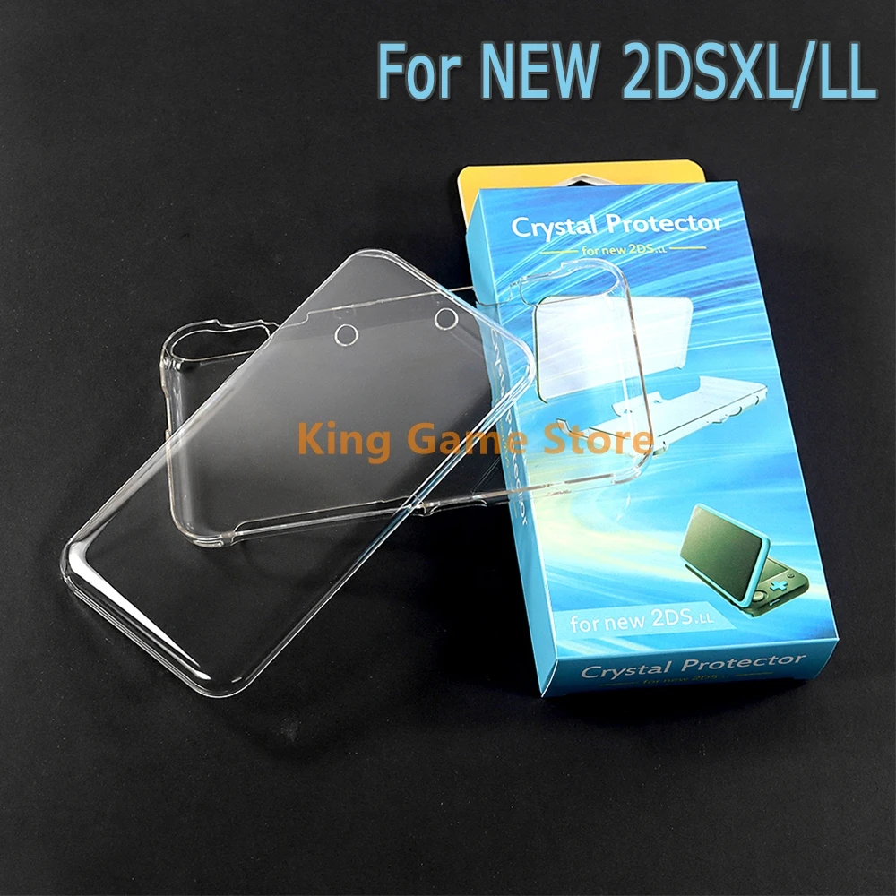 1set Crystal Hard Shell Cover for Nintend NEW 2DSXL LL Console Transparent Protective Case Anti-Scratch Cover For New 2DS XL LL