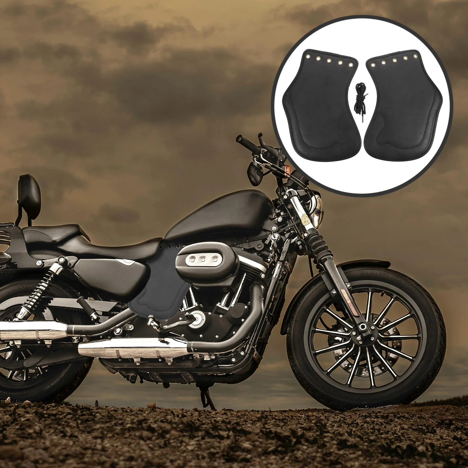 

Motorcycle Saddle Shield PU Heat Deflector Engine Insulation Cushion Stylish Lightweight Motorcycle Engine Protection Guard