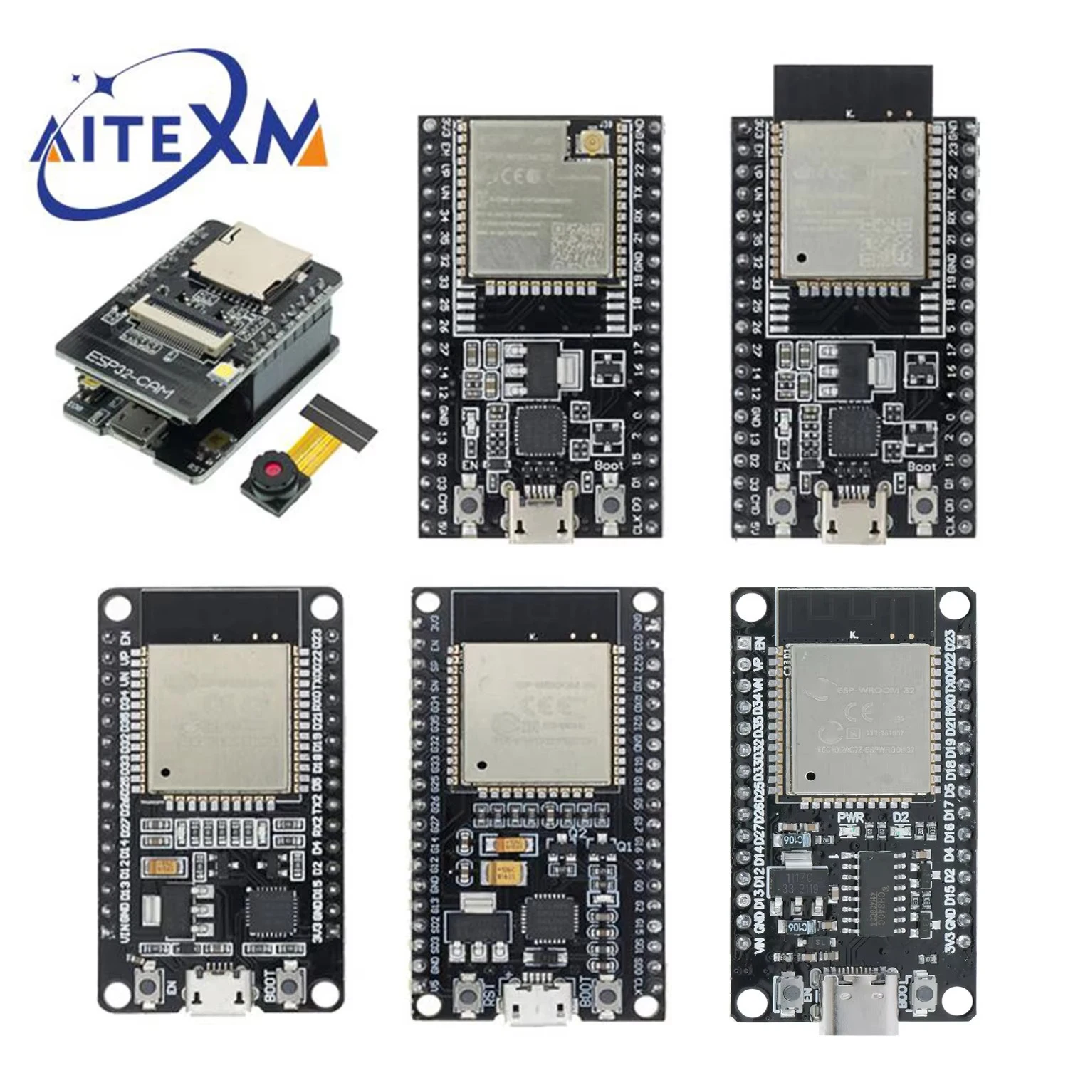 ESP32 Development Board WiFi+Bluetooth Ultra-Low Power Consumption Dual Core ESP-32 ESP-32S ESP32-CAM ESP-WROOM-32 CH9102X