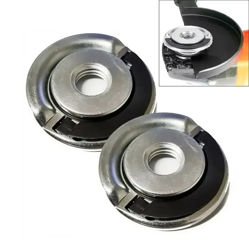 M14 Self Locking Quick Release Flange Nut Thread Pressing Plate Clamping Chuck Power Tool Parts 2PCS