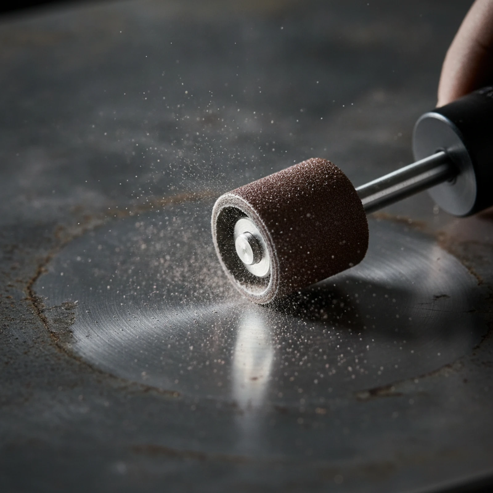 100 Pieces Sanding Drum Kit Resin-Bonded Sanding Sleeves with Mandrels Sandpaper Compatible for DIYers, Woodworking, Deburring