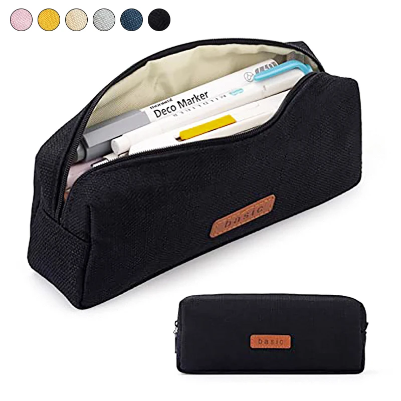 Pencil Case Student Pencil Pouch Cosmetic Bag Office Stationery Korean Organizer For Student School Supplies