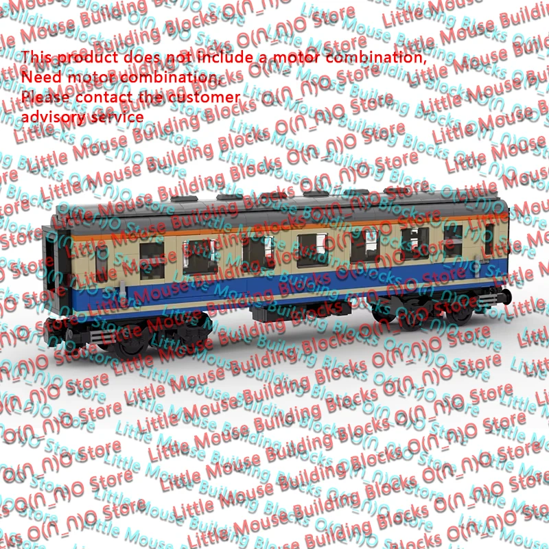 QWERT City Car Model MOC Building Bricks Long-Distance Express Train Modular Technology Gifts Holiday Assemble Children Toy Suit