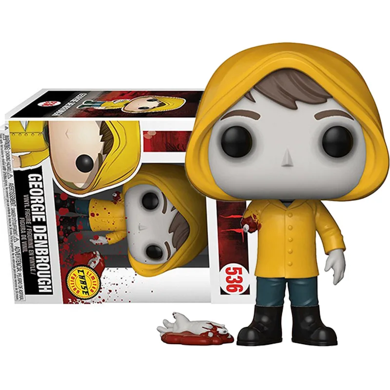 funko pop  Figures Movie Stephen King's It #536 Georgie Denbrough IT Chase POP Action Figure Toys Gifts