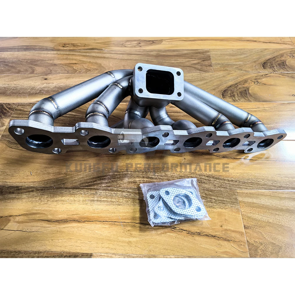 KUNGFU Performance SS304 Exhaust Manifold For Nis san Skyline R32 RB20 2.0 R33 R34 RB25 2.5 89-03